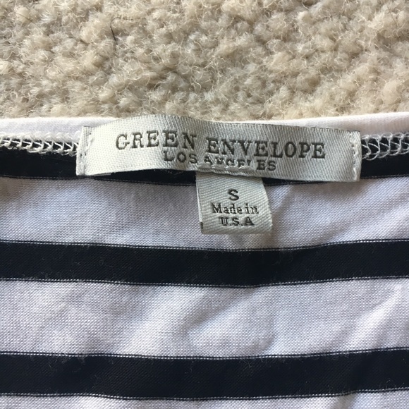 Classic striped tee with fringe trim - Picture 3 of 3